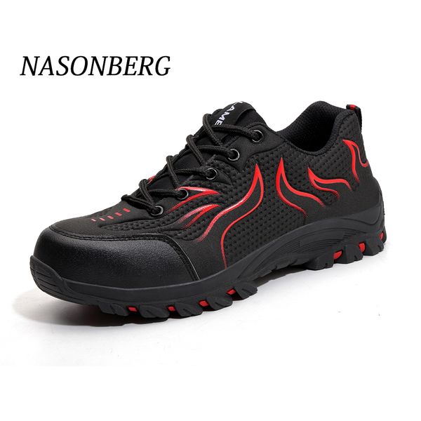 nasonberg men's safety shoes steel toe construction protective footwear lightweight breathable shockproof work sneaker shoes, Black
nasonberg men's safety shoes steel toe construction protective footwear lightweight breathable shockproof work sneaker shoes, Black