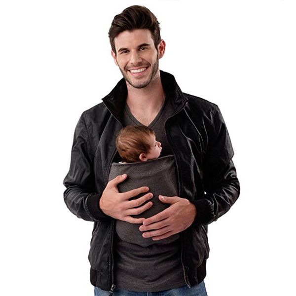 family baby carrier clothing kangaroo t-shirt for father mother with baby short sleeve big pocket maternity clothes, White
family baby carrier clothing kangaroo t-shirt for father mother with baby short sleeve big pocket maternity clothes, White