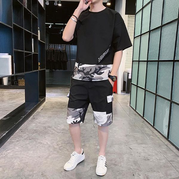 t shirts sets men 2020 summer casual loose short sleeves + shorts 2 piece set breathable fashion clothing man dress, Gray
t shirts sets men 2020 summer casual loose short sleeves + shorts 2 piece set breathable fashion clothing man dress, Gray