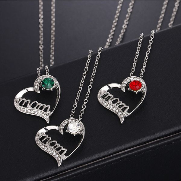 8seasons fashion mother's day necklace silver color heart message " mom " cubic zirconia jewelry 45cm(17 6/8") long, 1 p
8seasons fashion mother's day necklace silver color heart message " mom " cubic zirconia jewelry 45cm(17 6/8") long, 1 p