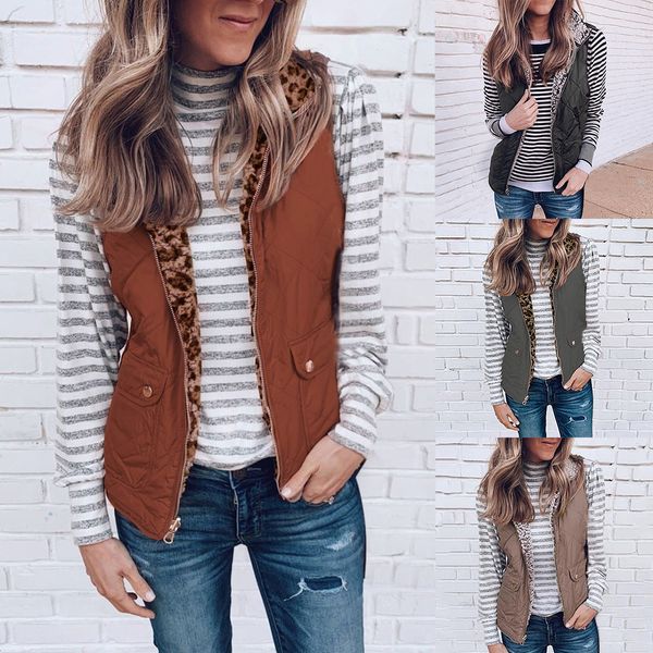 oeak warm winter vest women 2019 new two-way fluffy reversible vest coat casual sleeveless outwear femme pocket waistcoat jacket, Black;white
oeak warm winter vest women 2019 new two-way fluffy reversible vest coat casual sleeveless outwear femme pocket waistcoat jacket, Black;white