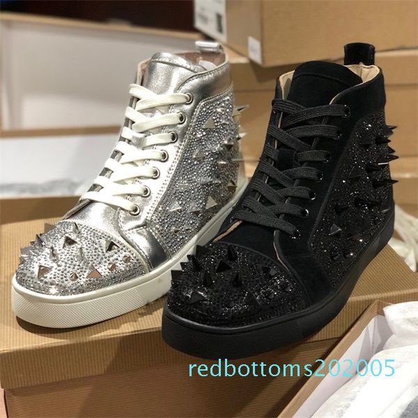 2019 luxury orlato кроссовки red bottom младший шипы тренеры мужчины высокого топ flat обувь мода танцы обувь с box us12.5 r05, Black
2019 luxury orlato кроссовки red bottom младший шипы тренеры мужчины высокого топ flat обувь мода танцы обувь с box us12.5 r05, Black