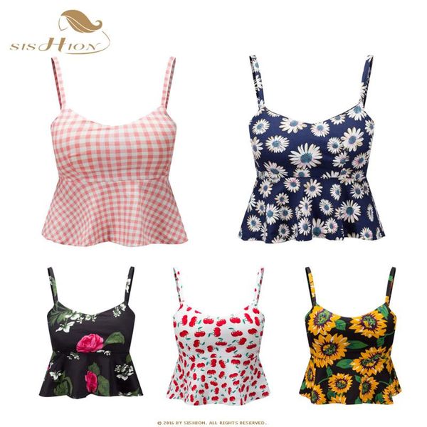 vintage crop 2020 women ladies summer beach floral print cherry plaid sunflower tank bustier cotton vt0001, White
vintage crop 2020 women ladies summer beach floral print cherry plaid sunflower tank bustier cotton vt0001, White