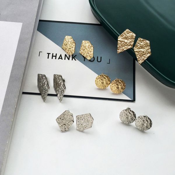 vintage textured clip on earrings no piercing geometric round irregular gold simple ear clips for women party jewelry gift, Silver
vintage textured clip on earrings no piercing geometric round irregular gold simple ear clips for women party jewelry gift, Silver