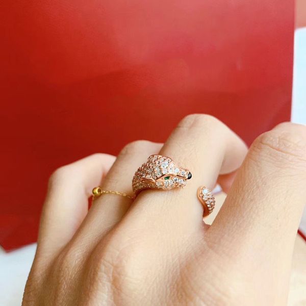 designer rings s925 sterling slver full diamond narrow version leopard open ring show femininity exquisite gift for women, Silver
designer rings s925 sterling slver full diamond narrow version leopard open ring show femininity exquisite gift for women, Silver