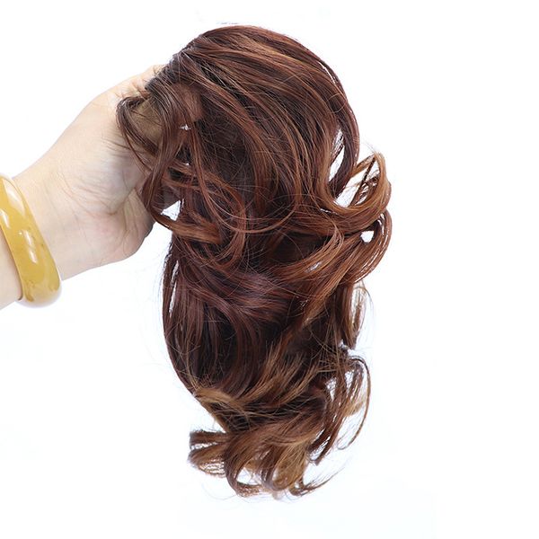 wig ponytail female short paragraph clip type big wave invisible fluffy natural lifelike seamless curly hair braid wig piece, Black
wig ponytail female short paragraph clip type big wave invisible fluffy natural lifelike seamless curly hair braid wig piece, Black