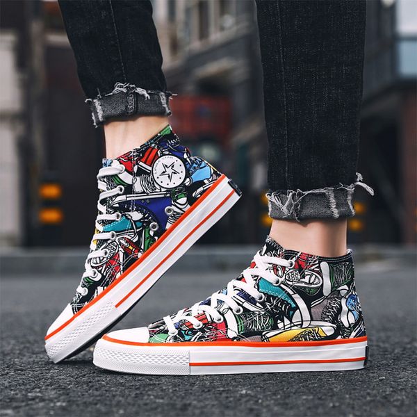 men casual shoes high-colorful graffiti canvas shoes breathable outdoor sports running sneakers size 39-44 shipping free, Black
men casual shoes high-colorful graffiti canvas shoes breathable outdoor sports running sneakers size 39-44 shipping free, Black