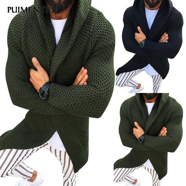 puimentiua cardigan men long sleeve midi sweater coat with pocket spring wear casual solid color hooded cardigans 2020, White;black
puimentiua cardigan men long sleeve midi sweater coat with pocket spring wear casual solid color hooded cardigans 2020, White;black