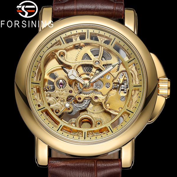 forsining men wristwatch automatic mechanical sport male clock genuine leather skeleton man watch 8156, Slivery;brown
forsining men wristwatch automatic mechanical sport male clock genuine leather skeleton man watch 8156, Slivery;brown