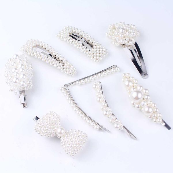 2019 new korean bright imitation pearl hairpins pearls metal hair clips for women elegant hair styling girl accessories barrette inrzq, Black
2019 new korean bright imitation pearl hairpins pearls metal hair clips for women elegant hair styling girl accessories barrette inrzq, Black