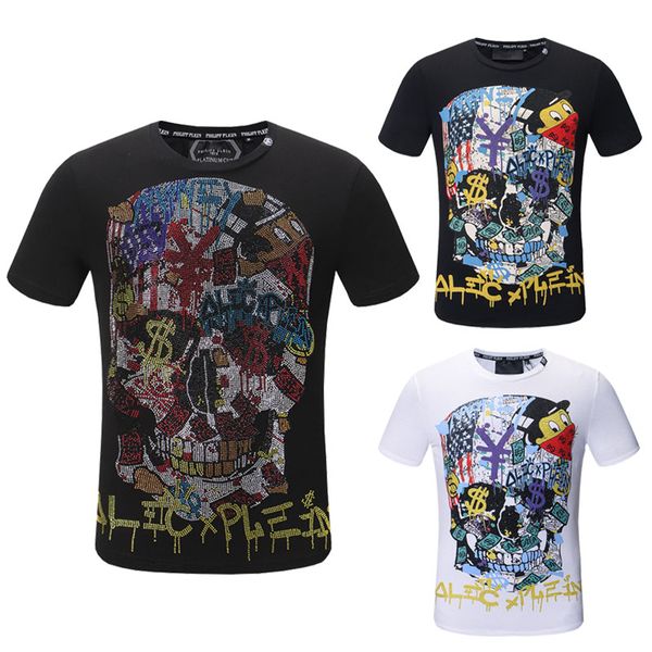 2018 fashion summer t shirt skulls printing cotton t-shirt casual men short sleeve o-neck tees teenager, White;black
2018 fashion summer t shirt skulls printing cotton t-shirt casual men short sleeve o-neck tees teenager, White;black