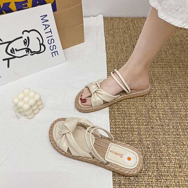 women's shoes slippers outdoor wear 2020 summer new fashion flat bow toe beach shoes, Black
women's shoes slippers outdoor wear 2020 summer new fashion flat bow toe beach shoes, Black