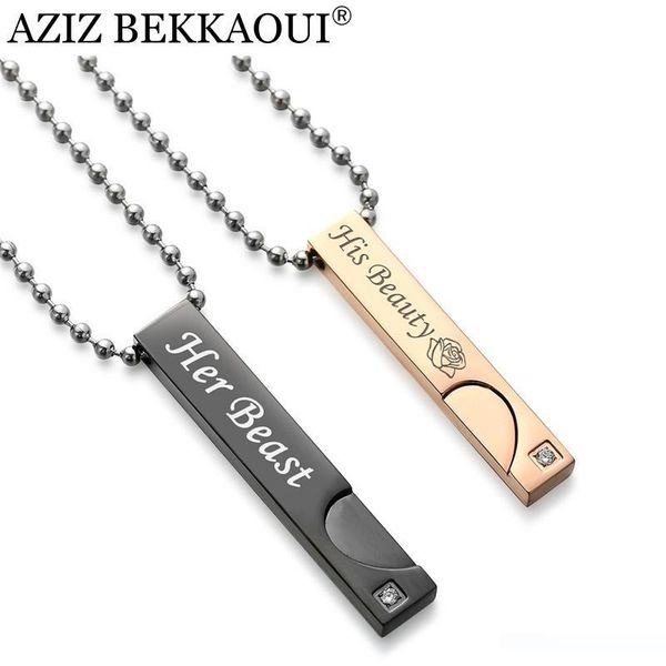 aziz bekkaoui angel & demon couple necklaces beauty & beast pendant necklace for lover king & queen christmas gift drop shipping, Silver
aziz bekkaoui angel & demon couple necklaces beauty & beast pendant necklace for lover king & queen christmas gift drop shipping, Silver