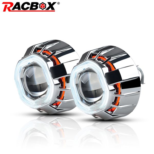 racbox 3 inch h1 hid bi xenon projector lens with white red blue double angel eye ccfl square styling headlight for automobile
racbox 3 inch h1 hid bi xenon projector lens with white red blue double angel eye ccfl square styling headlight for automobile