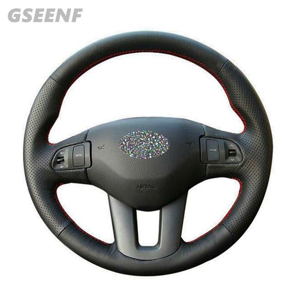 hand-stitched steering wheel cover diy black leather car steering wheel covers for kia sportage 3 2011-2014 ceed 2010
hand-stitched steering wheel cover diy black leather car steering wheel covers for kia sportage 3 2011-2014 ceed 2010