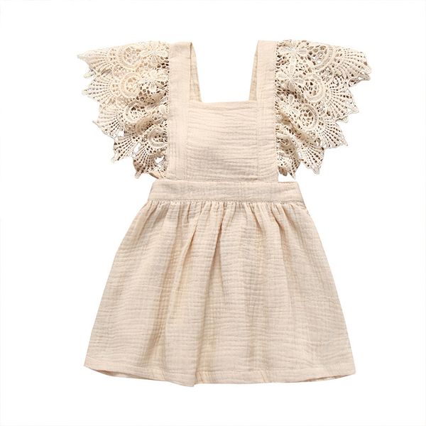 new baby girl dresses lace sleeve solid soft cotton linen back bowknot dress toddler clothing 2019 summer, Red;yellow
new baby girl dresses lace sleeve solid soft cotton linen back bowknot dress toddler clothing 2019 summer, Red;yellow