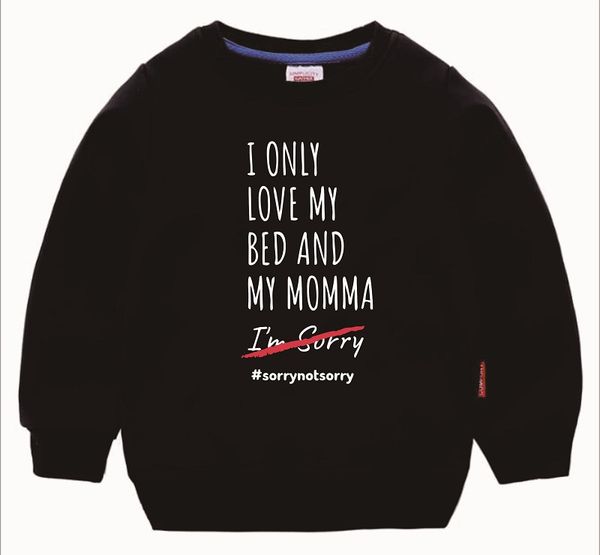 okoufen i only love my bed and my momma kids sweatshirts casual cotton new fashion women female femme pullovers drop ship, Black
okoufen i only love my bed and my momma kids sweatshirts casual cotton new fashion women female femme pullovers drop ship, Black