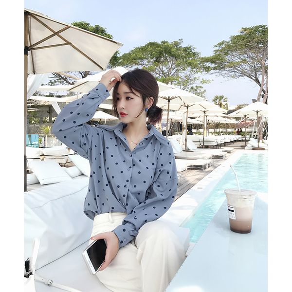 mishow 2019 women casual long sleeves blouses spring summer chiffon polka dots shirt mx19a4535, White
mishow 2019 women casual long sleeves blouses spring summer chiffon polka dots shirt mx19a4535, White