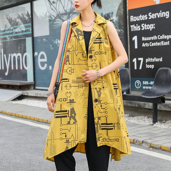 zcsmll vest female 2020 new summer fashion vest female outside long windbreaker loose coat printing sleeveless ma'am tm1789, Black;white
zcsmll vest female 2020 new summer fashion vest female outside long windbreaker loose coat printing sleeveless ma'am tm1789, Black;white