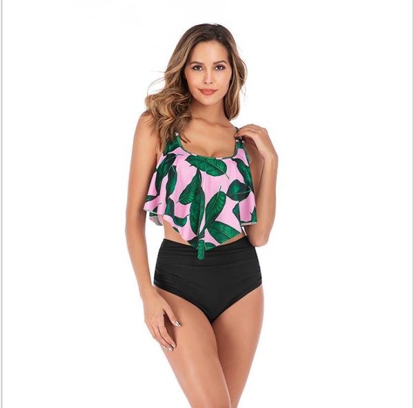 new lotus leaf split high waist bikini swimming suit for women in europe and america
new lotus leaf split high waist bikini swimming suit for women in europe and america