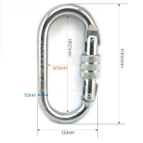 professional with lock carabiner alloy steel d type hanging nut buckle clip high strength anti wear backpack keyring
professional with lock carabiner alloy steel d type hanging nut buckle clip high strength anti wear backpack keyring