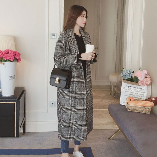 2019 spring autumn women's wool coat new fashion long woolen coat one button slim type female warm outwear casaco feminino z5728, Black
2019 spring autumn women's wool coat new fashion long woolen coat one button slim type female warm outwear casaco feminino z5728, Black