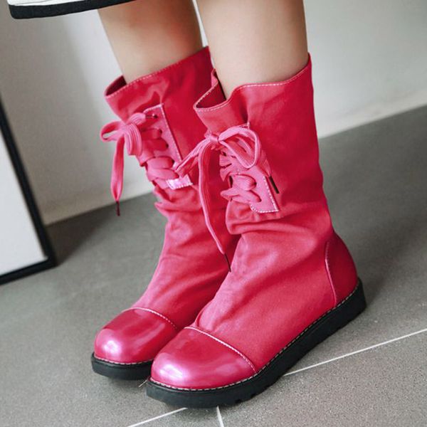 vogue women lace-up artificial leather patchwork shoes woman female warm short leather boots women shoes ankle boots, Black
vogue women lace-up artificial leather patchwork shoes woman female warm short leather boots women shoes ankle boots, Black