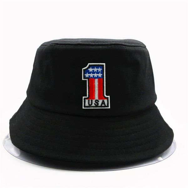 2020 new style american 1 embroidery bucket hat fisherman hat outdoor travel sun cap hats for men and women 65
2020 new style american 1 embroidery bucket hat fisherman hat outdoor travel sun cap hats for men and women 65