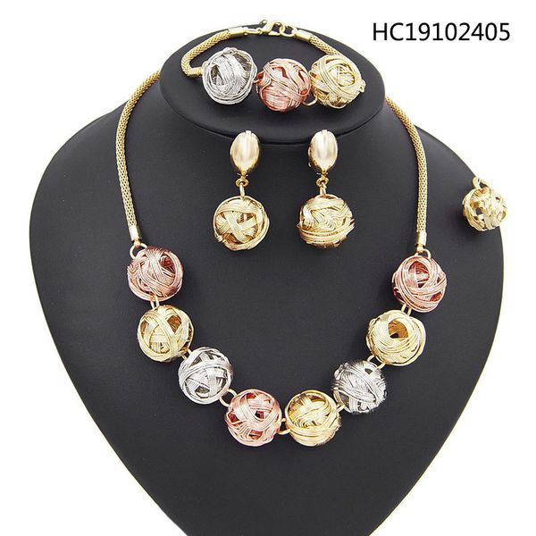 yulaili african jewelry sets three tone round shape necklace dangle earrings bracelet ring bridal party wedding accessories for women, Black
yulaili african jewelry sets three tone round shape necklace dangle earrings bracelet ring bridal party wedding accessories for women, Black
