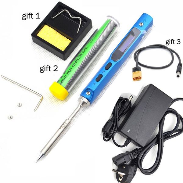 ts100 portable mini programmable digital lcd display electric soldering iron + soldering iron tip + 12v dc power adapter
ts100 portable mini programmable digital lcd display electric soldering iron + soldering iron tip + 12v dc power adapter