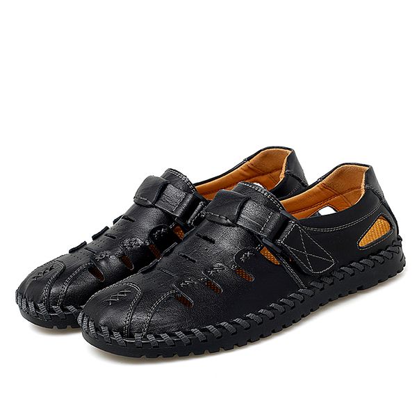 transpirables sandal rubber verano leather herren shoes de male sandali sandals beach cuero for masculina mens man safety mens, Black
transpirables sandal rubber verano leather herren shoes de male sandali sandals beach cuero for masculina mens man safety mens, Black