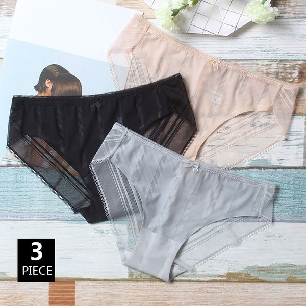 3pcs/lot lace seamless women panties ice silk stripe thin soft lady underwear low waist hollow transparent cute bow breifs, Black;pink
3pcs/lot lace seamless women panties ice silk stripe thin soft lady underwear low waist hollow transparent cute bow breifs, Black;pink
