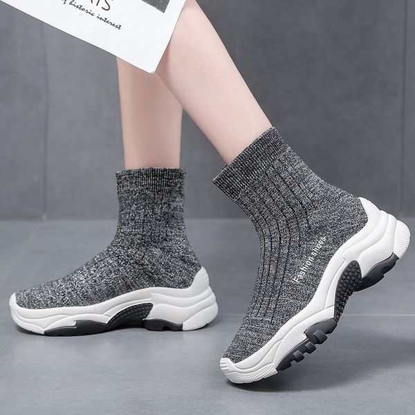 vigor freshness boots woman shoes spring ankle sock boots elastics shoes women platform sneakers stretch autumn wy212, Black
vigor freshness boots woman shoes spring ankle sock boots elastics shoes women platform sneakers stretch autumn wy212, Black