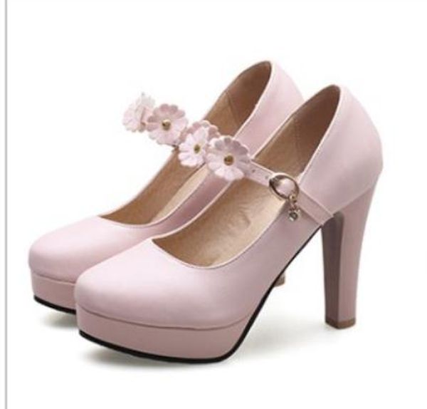 2018 flower women's shoes in spring and autumn with new style high heel coarse heel waterproof table @26, Black
2018 flower women's shoes in spring and autumn with new style high heel coarse heel waterproof table @26, Black