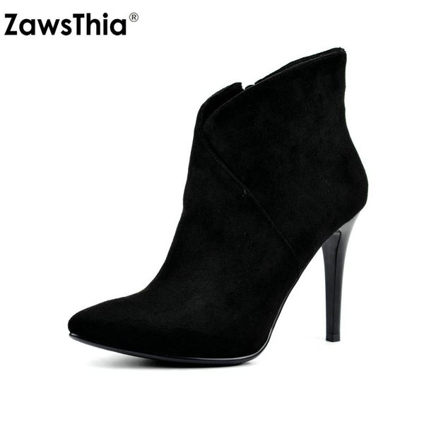 zawsthia fall winter flock leather super thin high heeled pumps woman shoes black elegant v cut ladies stiletto ankle boots
zawsthia fall winter flock leather super thin high heeled pumps woman shoes black elegant v cut ladies stiletto ankle boots
