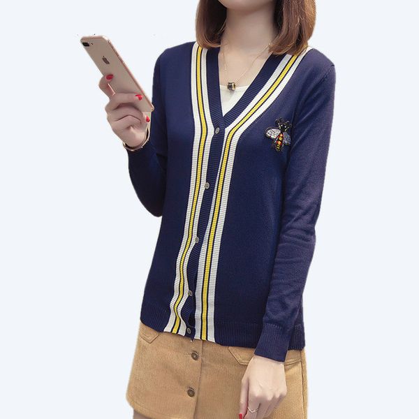 peonfly cardigan female autumn winter bee embroidery knitted women long sleeve cardigan femme cashmere sweater coat, White
peonfly cardigan female autumn winter bee embroidery knitted women long sleeve cardigan femme cashmere sweater coat, White
