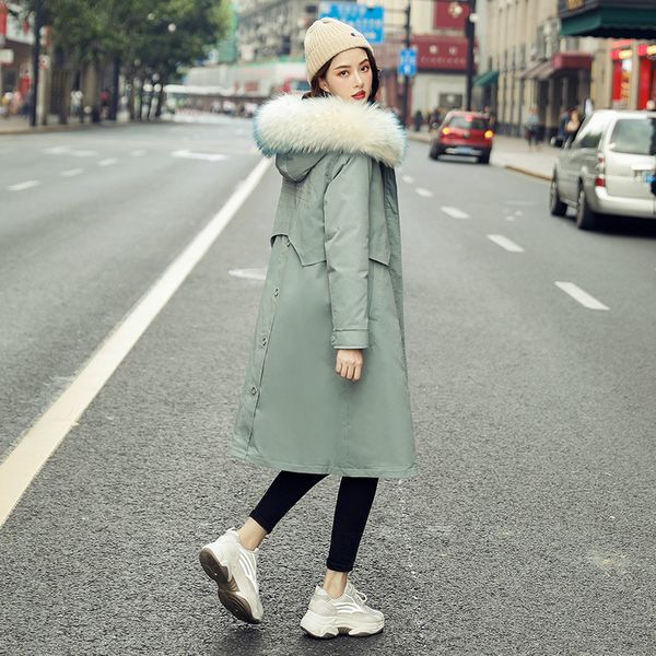 female long section new fashion waist large fur collar white duck down explosion section thick over the knee down jacket, Black
female long section new fashion waist large fur collar white duck down explosion section thick over the knee down jacket, Black