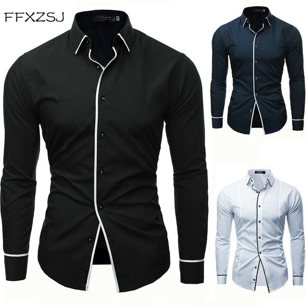 casual men shirts new arrivals slim fit male shirt simple solid long sleeve chinese style plus size men's shirt black white, White;black
casual men shirts new arrivals slim fit male shirt simple solid long sleeve chinese style plus size men's shirt black white, White;black