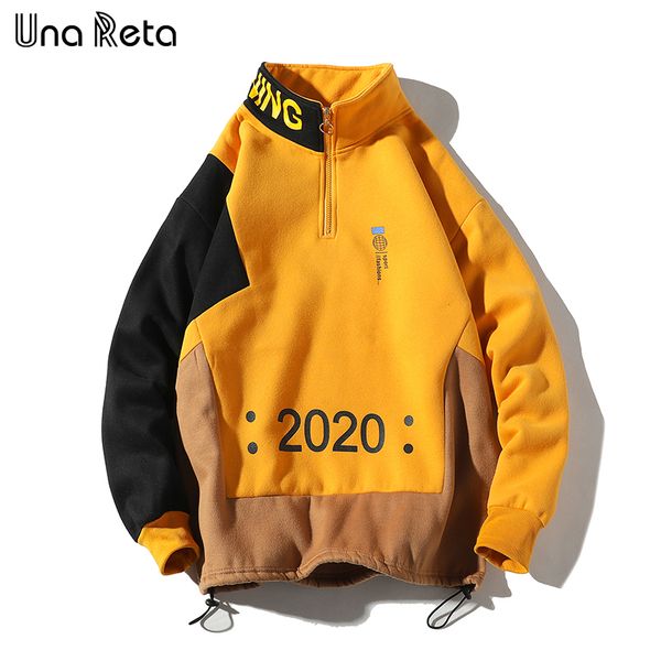 una reta men sweatshirt new hip hop color block patchwork fleece sweatshirts mens harajuku pullover casual streetwear, Black
una reta men sweatshirt new hip hop color block patchwork fleece sweatshirts mens harajuku pullover casual streetwear, Black