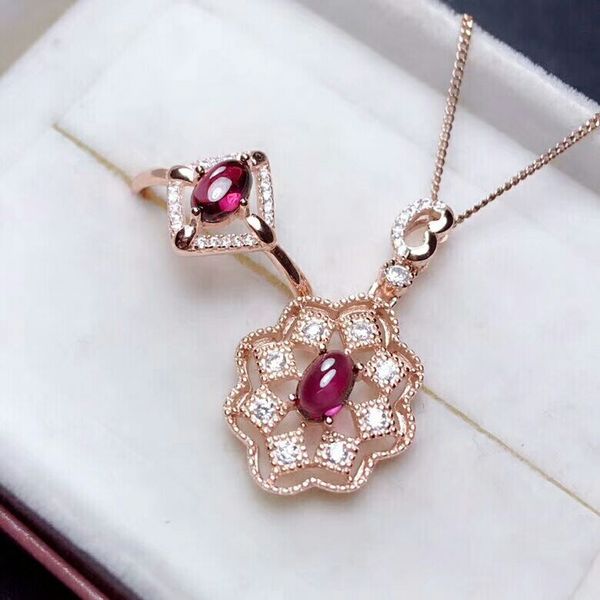 meibapj fine quality natural garnet gemstone trendy jewelry set for women real 925 sterling silver red stone charm fine jewelry, Black
meibapj fine quality natural garnet gemstone trendy jewelry set for women real 925 sterling silver red stone charm fine jewelry, Black