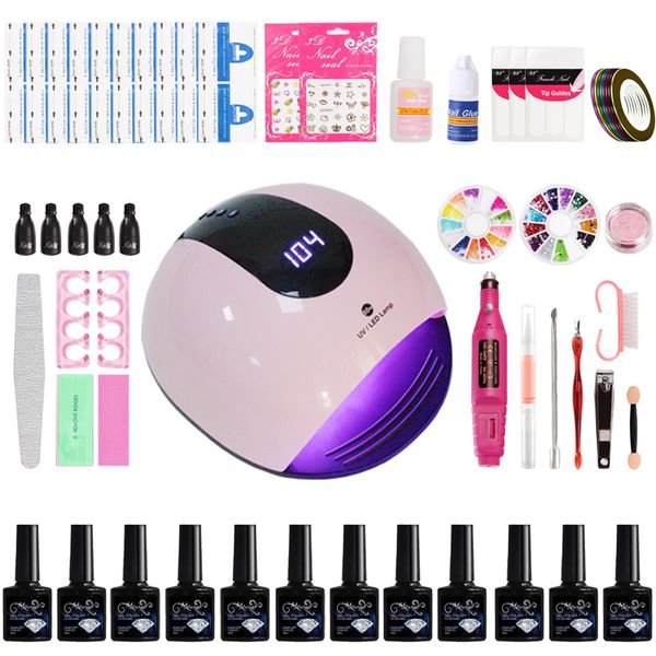 manicure set 10 colors gel polish 36w/48w/80w uv led lamp electric manicure acrylic nail kit gel nail polish set
manicure set 10 colors gel polish 36w/48w/80w uv led lamp electric manicure acrylic nail kit gel nail polish set