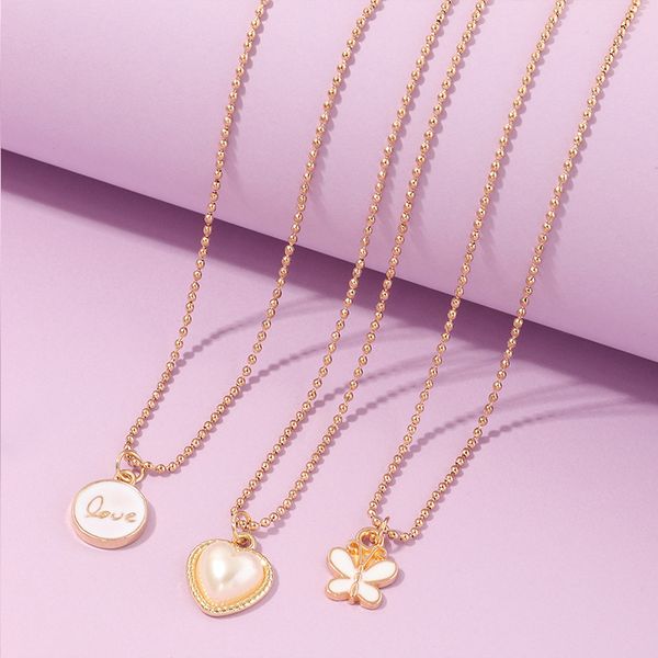 alloy round love pendant white butterfly necklaces for women gold color heart charm short necklace female clavicle chain 2020, Silver
alloy round love pendant white butterfly necklaces for women gold color heart charm short necklace female clavicle chain 2020, Silver