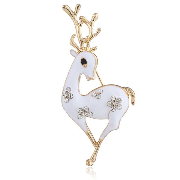 2019 new holiday oil animal christmas rhinestone brooch for women holiday decor deer new year jewelry party gifts, Gray
2019 new holiday oil animal christmas rhinestone brooch for women holiday decor deer new year jewelry party gifts, Gray