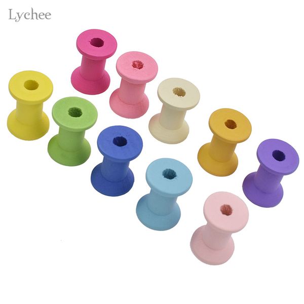 lychee 10pcs random color wooden bobbins spools for thread needlework tool, Black
lychee 10pcs random color wooden bobbins spools for thread needlework tool, Black