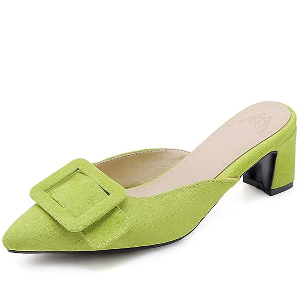 fashion women outside flock slippers cute girl solid green summer 5.5cm high square heels shoes, Black
fashion women outside flock slippers cute girl solid green summer 5.5cm high square heels shoes, Black