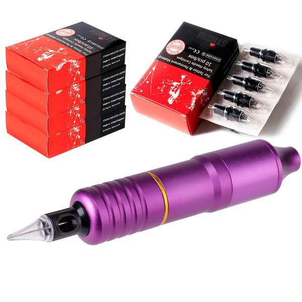new professional tattoo machine with 50pcs needless aluminum alloy tattoo pen motor rotary eyebrow cartridge pen make up kit
new professional tattoo machine with 50pcs needless aluminum alloy tattoo pen motor rotary eyebrow cartridge pen make up kit