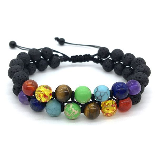szelam distance charms chakra bracelets&bangles for men women yoga jewelry bracelet classic rainbow beaded bracelets sbr190096, Golden;silver
szelam distance charms chakra bracelets&bangles for men women yoga jewelry bracelet classic rainbow beaded bracelets sbr190096, Golden;silver