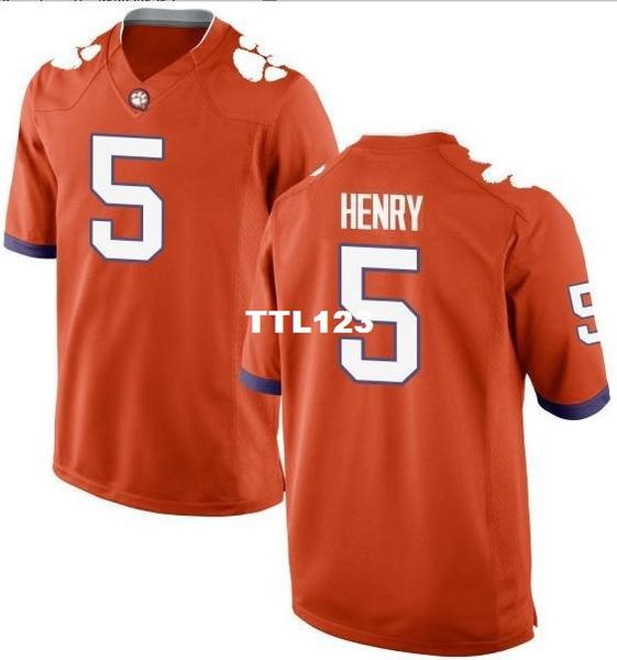 men #5 k.j. henry clemson tigers real full embroidery college jersey size s-4xl or custom any name or number jersey, Black;red
men #5 k.j. henry clemson tigers real full embroidery college jersey size s-4xl or custom any name or number jersey, Black;red