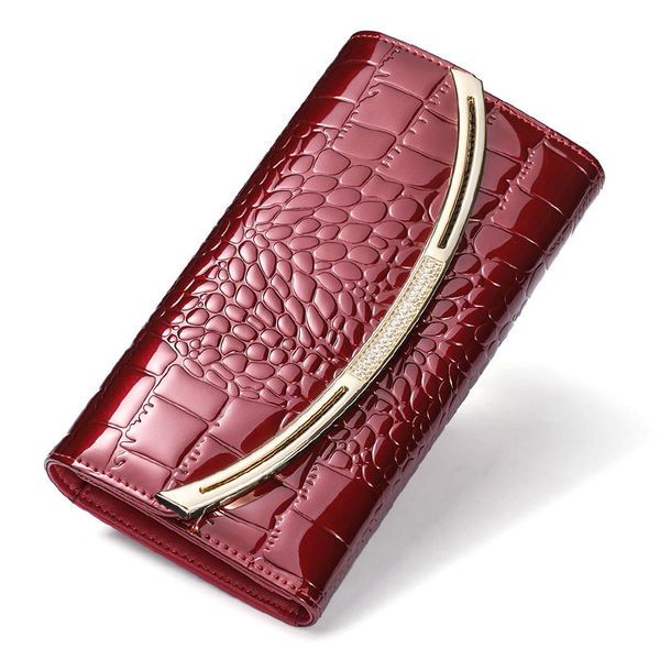 luxury genuine leather wallet women 2019 long designer ladies wallets female purse clutch bag 3 fold cowhide cell phone wallet, Red;black
luxury genuine leather wallet women 2019 long designer ladies wallets female purse clutch bag 3 fold cowhide cell phone wallet, Red;black