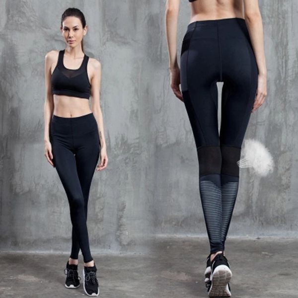 2017 evs compressed sports tights pants women stripe reflective print stretch quick mesh breathable fitness pants, Black;blue
2017 evs compressed sports tights pants women stripe reflective print stretch quick mesh breathable fitness pants, Black;blue